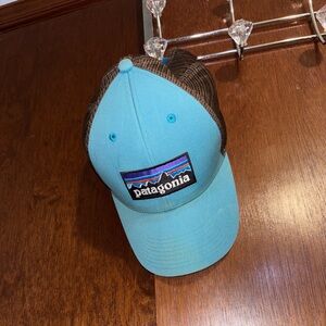 Patagonia Blue and Brown Trucker Hat